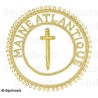 Badge / Macaron GLNF – Grande tenue provinciale – Grand Tuileur – Maine Atlantique – Brodé main